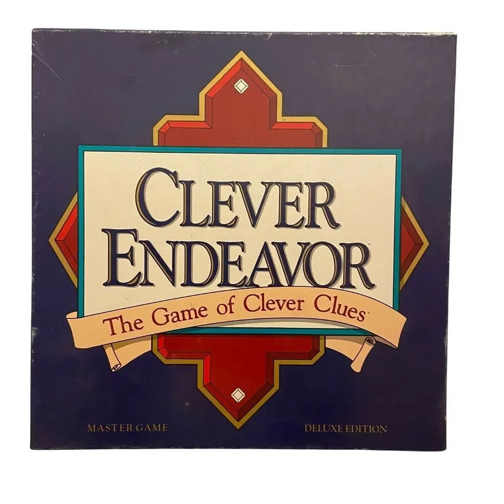 4121 Vintage Clever Endeavor Board Game Delux Edition